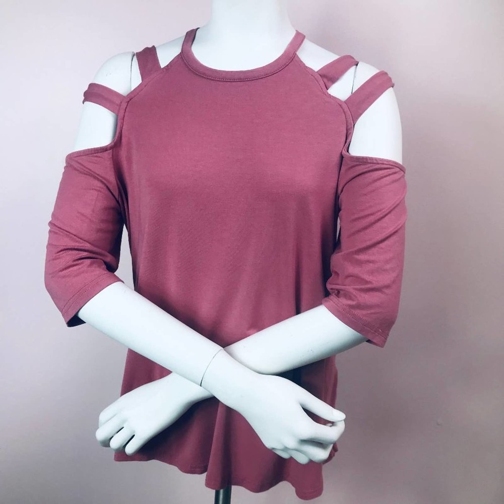 Alison Andrews Cold Shoulder Blouse SZ M